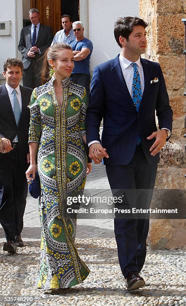 Guests attend the wedding of Lady Charlotte and Alejandro Santo Domingo on May 28, 2016 in Granada, Spain.