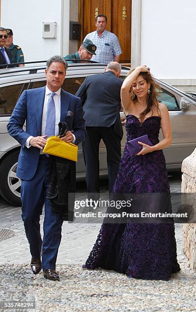 Guests attend the wedding of Lady Charlotte and Alejandro Santo Domingo on May 28, 2016 in Granada, Spain.