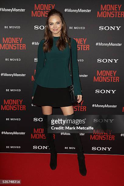 Ksenija Lukich arrives ahead of the Money Monster Australian Premiere at Event Cinemas George Street on May 30, 2016 in Sydney, Australia.
