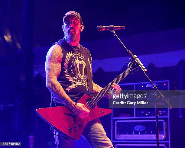 John Connolly performs in concert with Sevendust during the River City Rock Fest at the AT&T Center on May 26, 2016 in San Antonio, Texas.