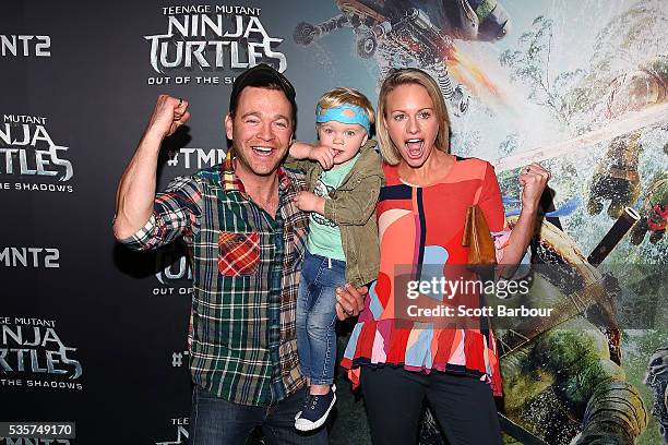 Brodie Young attends the Teenage Mutant Ninja Turtles: Out of the Shadows fan screening at Village Cinemas Jam Factory on May 30, 2016 in Melbourne,...