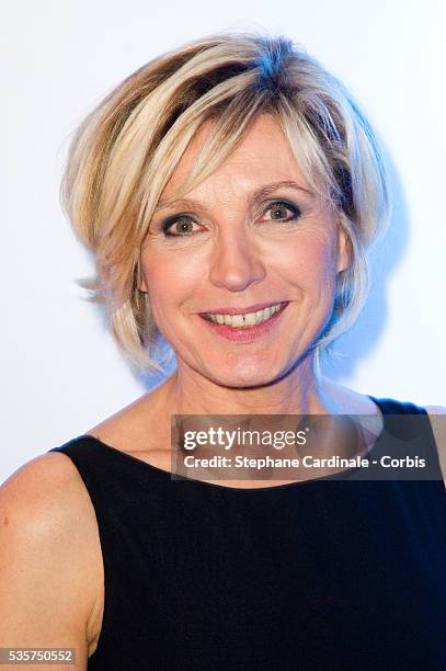 Evelyne Dheliat attends the Sidaction Gala Dinner 2012, at Pavillon d'Armenonville in Paris.