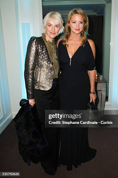 Vanessa Bruno and Virginie Efira attend the Sidaction Gala Dinner 2012, at Pavillon d'Armenonville in Paris.