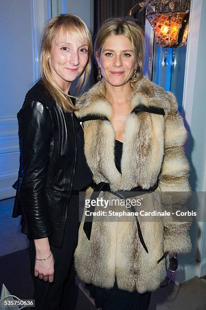 Audrey Lamy and Marina Fois attend the Sidaction Gala Dinner 2012, at Pavillon d'Armenonville in Paris.