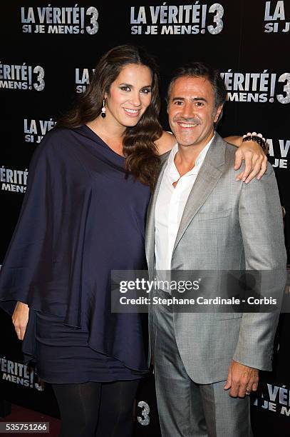 Elisa Tovati and Jose Garcia attend the premiere of La Verite Si Je Mens 3 at Le Grand Rex, in Paris