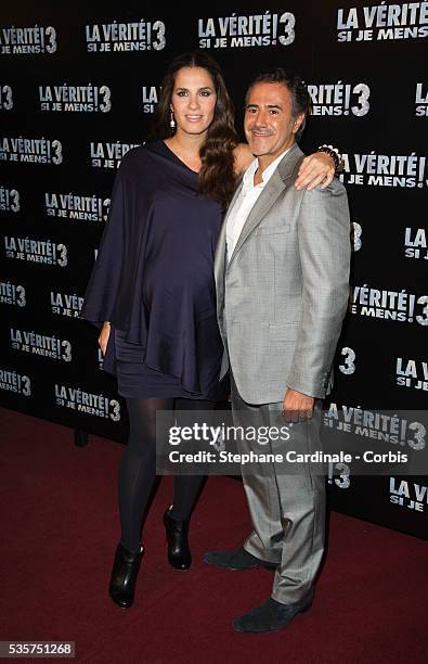 Elisa Tovati and Jose Garcia attend the premiere of La Verite Si Je Mens 3 at Le Grand Rex, in Paris