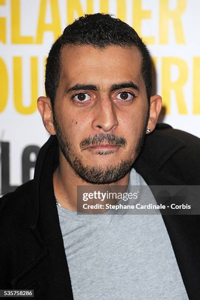 Mourade Zeguendi attends the premiere of "Les Barons" in Paris.