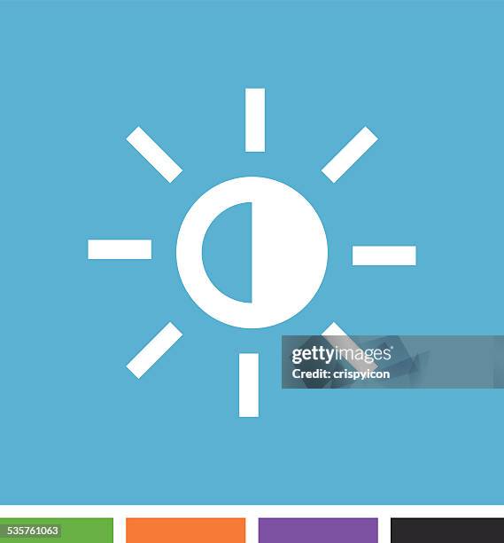 sun icon - solar eclipse stock illustrations