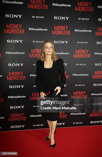 Jodie Foster arrives ahead of the Money Monster Australian Premiere at Event Cinemas George Street on May 30, 2016 in Sydney, Australia.