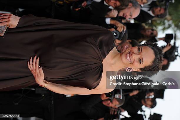 Carmen Chaplin at the premiere for "De Rouille et D'os" during the 65th Cannes International Film Festival.