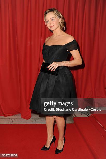 Julie Ferrier attends the 36th Cesar Film Awards at Theatre du Chatelet, in Paris.