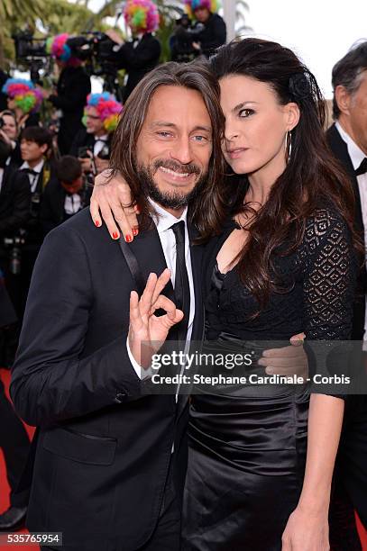 Bob Sinclar and Ingrid at the premiere for "Madagascar 3: Europe's Most Wanted" during the 65th Cannes International Film Festival.