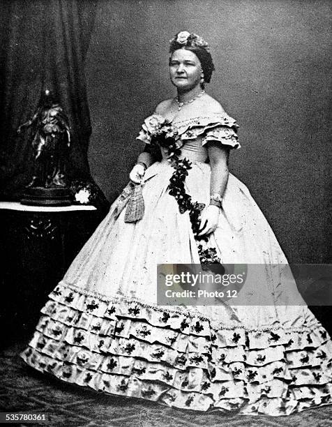 Mary Todd Lincoln, wife of Abraham Lincoln, 19th century, United States.