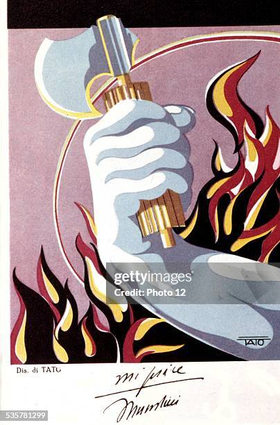 Musso Italy. Sign Fascist Symbol Photos and Premium High Res Pictures - Getty Images