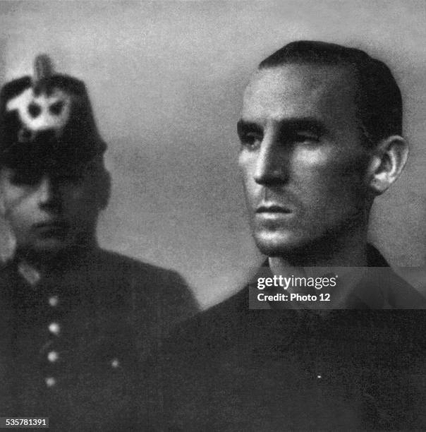 The unknown man. Nobody knows who is this man sentenced during the trial which took place after the assassination attempt against Hitler, Germany -...
