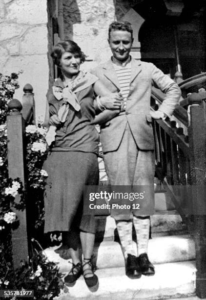 Scott Fitzgerald with Zelda on the French Riviera, , Italy.