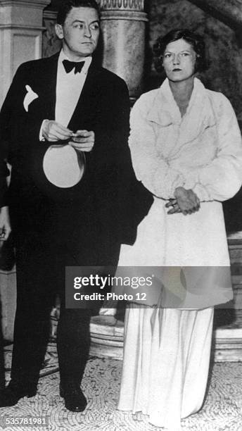 Scott Fitzgerald and Zelda attending a performance in Baltimore, , United States.