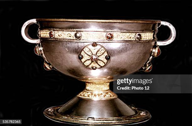 Ardagh Chalice, 8th century, Irish art, National Museum of Ireland, .