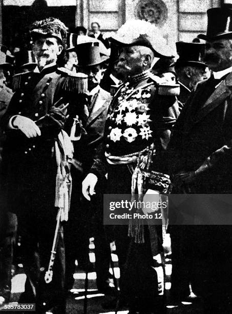 General Porfirio Diaz during an official ceremony Mexico.