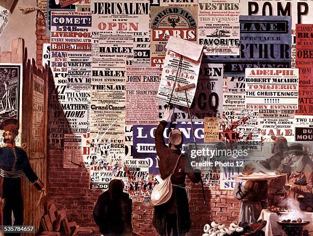 John Orlando Parry, English School, A London Street Scene, Watercolor, Collection Sir Alfred Dunhill.