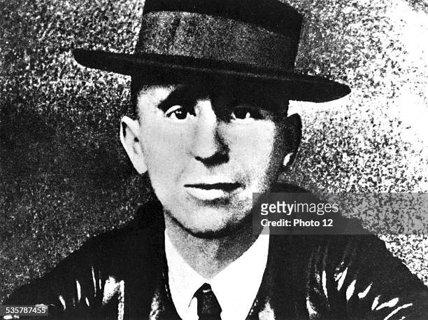 Portrait of Bertold Brecht , 20th century, Germany, Paris. Bibliothèque nationale, .