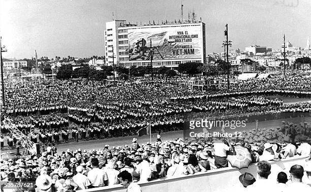 Parade for the anniversary of Cuban Revolution, 20th, Cuba.