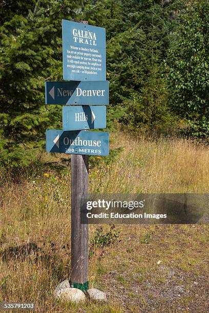 Galena Trail along Slocan Lake, Rosebery, New Denver, Slocan Valley, West Kootenay, British Columbia, Canada.