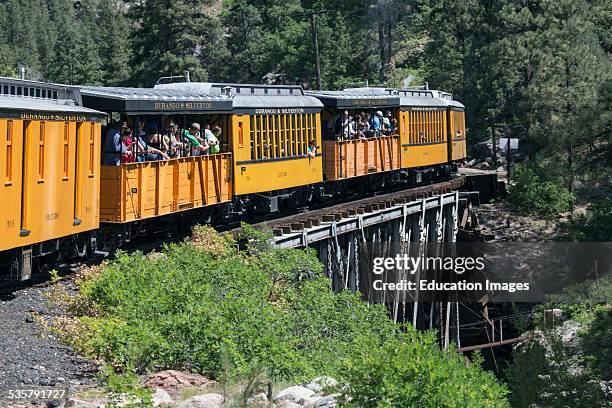 Durango Train First Class 153 Durango Silverton Narrow Gauge Railroad Stock Photos, High-Res ...