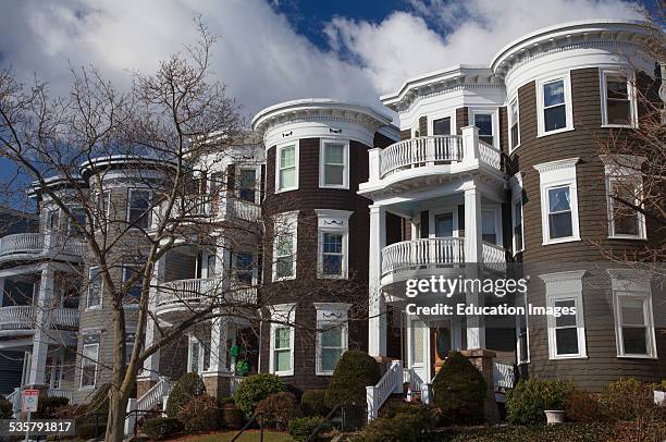 Upscale condos and homes of South Boston, Massachusetts.