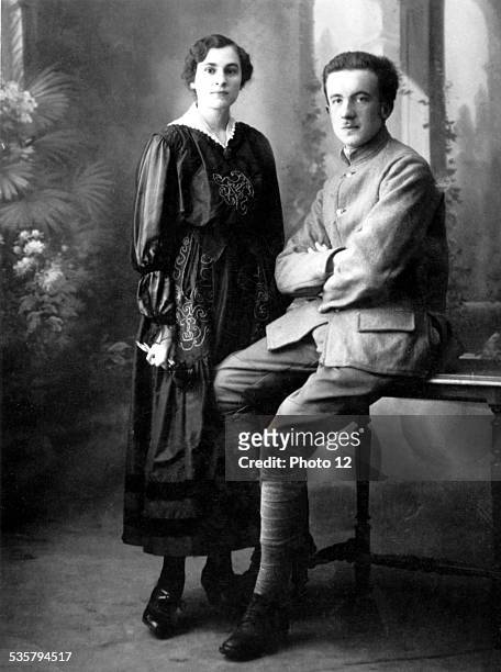 Paul Eluard and Gala,, February 1917,, France.