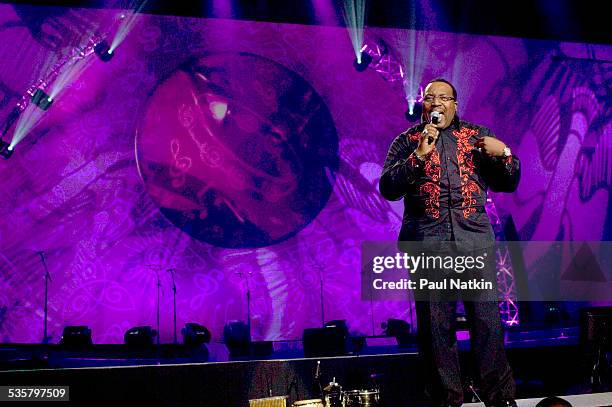 Singer Marvin Sapp performs at United Center, Chicago, Illinois, September 28, 2008.