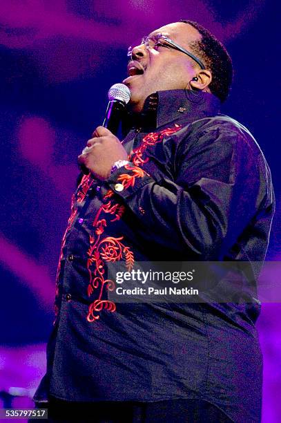 Singer Marvin Sapp performs at United Center, Chicago, Illinois, September 28, 2008.