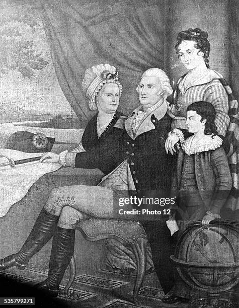 George Washington and his family.