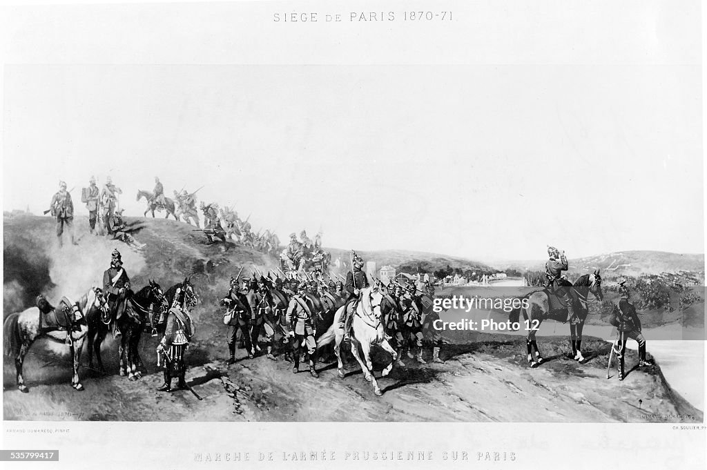 The Prussian army arrives in front of Paris September 18, 1870 -