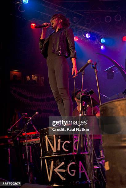 Aja Volkman of the band Nico Vega performs at the House of Blues, Chicago, Illinois, March 5, 2013.