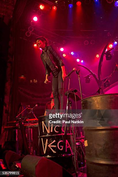 Aja Volkman of the band Nico Vega performs at the House of Blues, Chicago, Illinois, March 5, 2013.