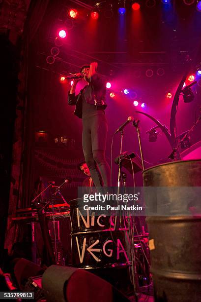 Aja Volkman of the band Nico Vega performs at the House of Blues, Chicago, Illinois, March 5, 2013.
