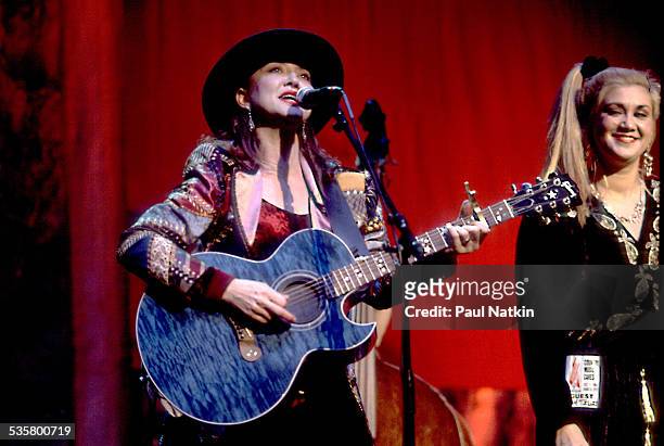 Pam Tillis performs onstage, Nashville, Tennessee, December 1, 1993.