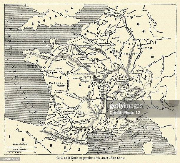 Simple Gaul Map 234 Map Of Gaul Stock Photos, High-Res Pictures, and Images - Getty Images