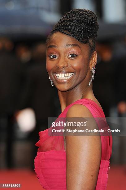 Aissa Maiga at the premiere for "Amour" during the 65th Cannes International Film Festival.
