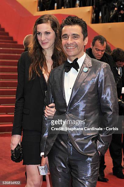 Ariel Wiesmann and guest at the premiere for "Amour" during the 65th Cannes International Film Festival.