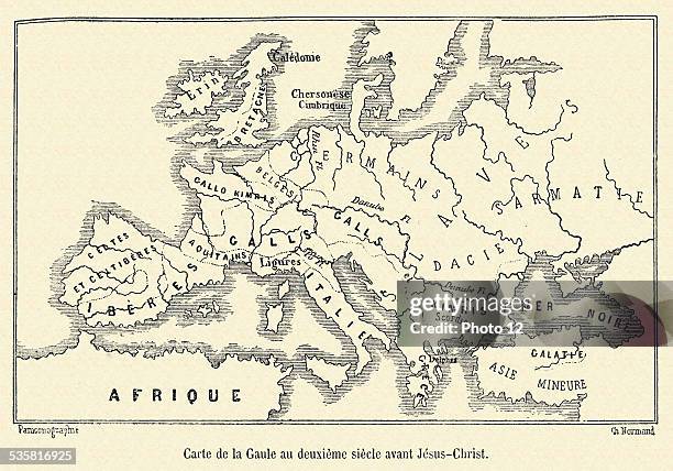 Simple Gaul Map Map Of Gaul Photos and Premium High Res Pictures - Getty Images