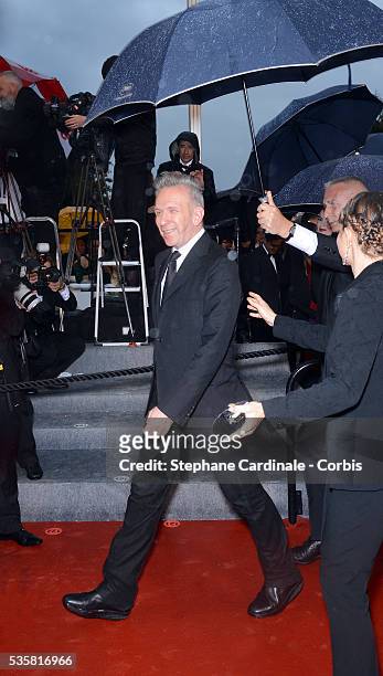 Jean-Paul Gaultier at the premiere for "Amour" during the 65th Cannes International Film Festival.