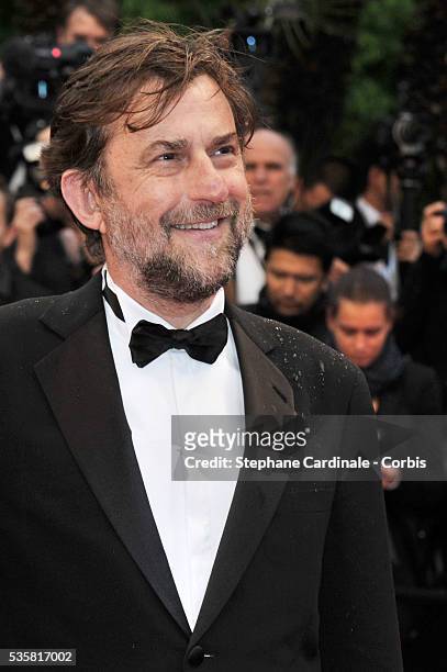 Nanni Moretti at the premiere for "Amour" during the 65th Cannes International Film Festival.