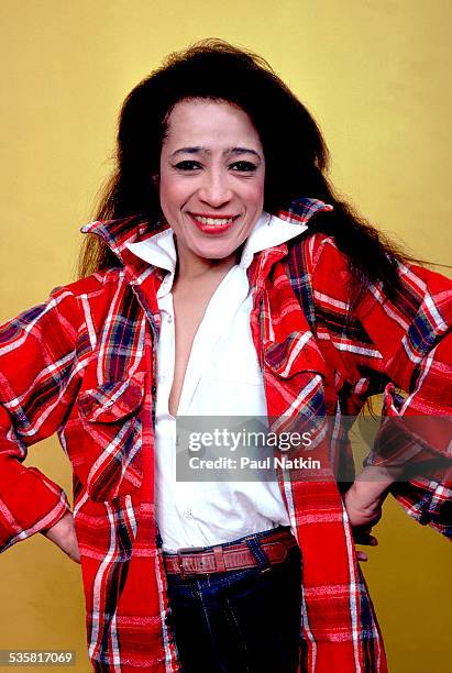 Portrait of singer Ronnie Spector, Chicago, Illinois, April 28, 1981.