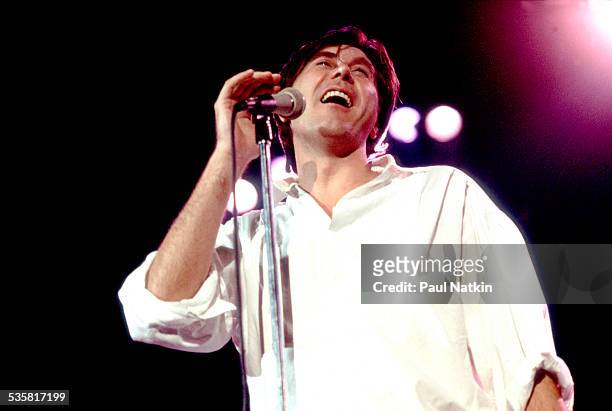 Bryan Ferry of Roxy Music performs onstage at the Uptown Theater, Chicago, Illinois, May 14, 1983.