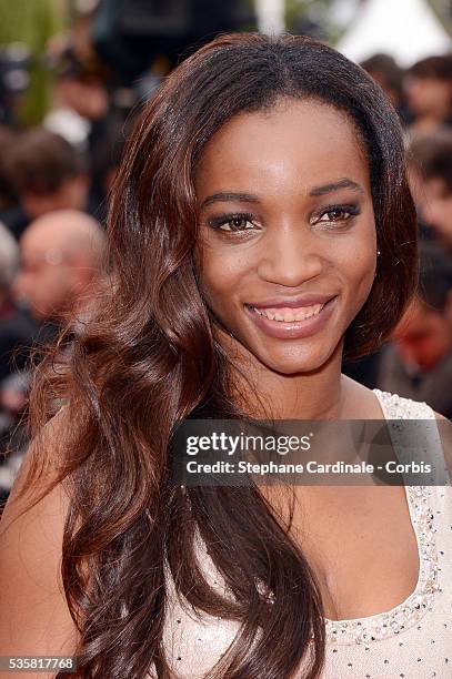 Daniela Le Bihan at the premiere for "Vous n'avez encore rien vu" during the 65th Cannes International Film Festival.