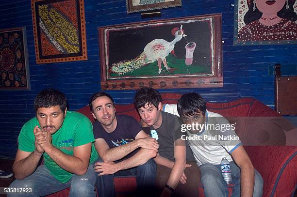 Portrait of the band the Shins the House of Blues, Chicago, Illinois, June 18, 2004.