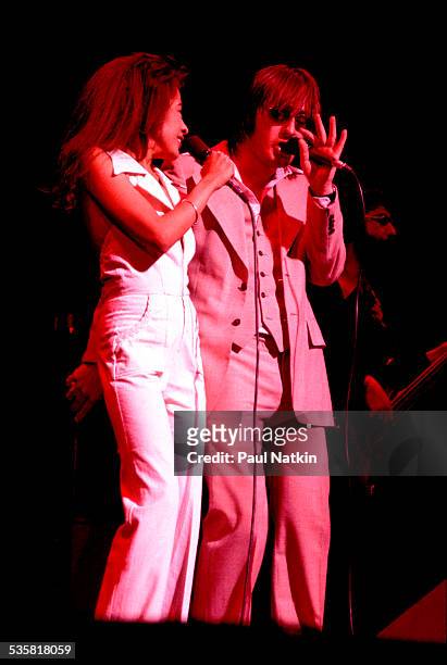 Southside Johnny and Ronnie Spector performing, Chicago, Illinois, June 24, 1977.