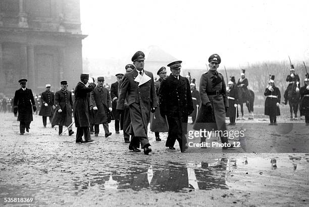 The ashes of Napoleon's son are returned. Abetz, Darlan and Strielpnagel, December 1940, France - World War 2.